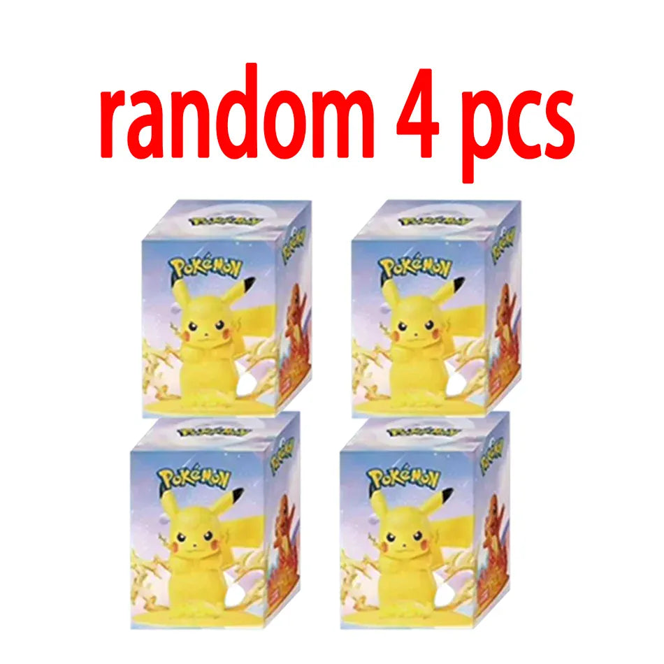 12 Pok é mon Action Dolls Pikachu Blind Box Anime Models Desktop Decorations Pok é mon Toys Children's Birthday Gifts